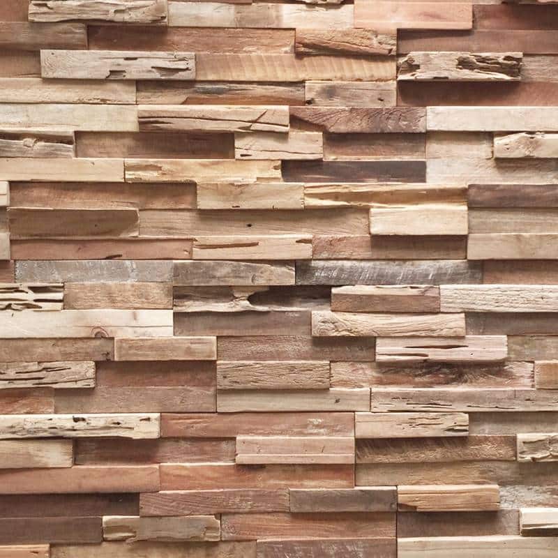0.79 in. x 7.09 in. x 19.49 in UltraWood Teak Colorado Jointless Z-shape Interlocking (10-Pack)