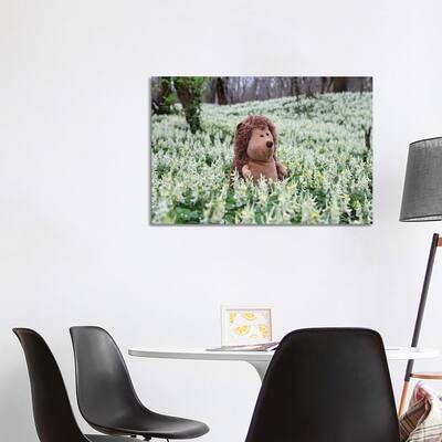 iCanvas "Hedgehog In A Blooming Meadow II" by Mike Kiev Canvas Print