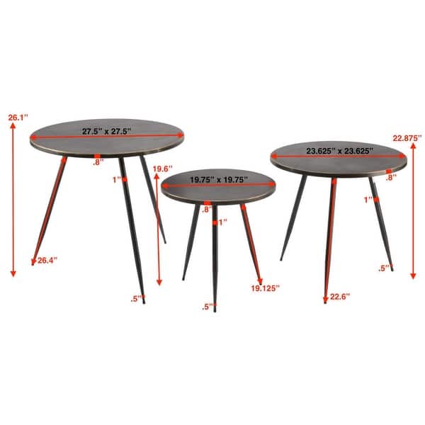 Gold Edge Metal Side Tables Bed Bath & Beyond 27740373