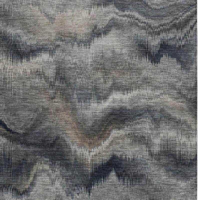 HomeRoots Abstract Transitional Rectangle Outdoor Rug