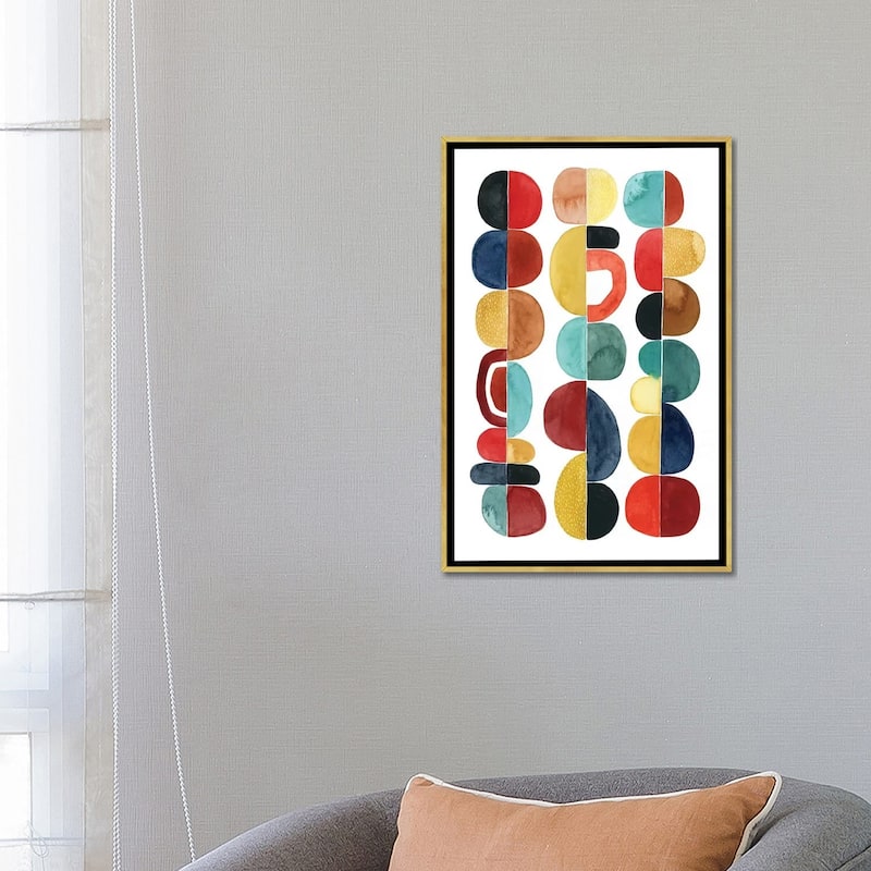 iCanvas "Midcentury Sunrise II" by Grace Popp Framed Canvas Print