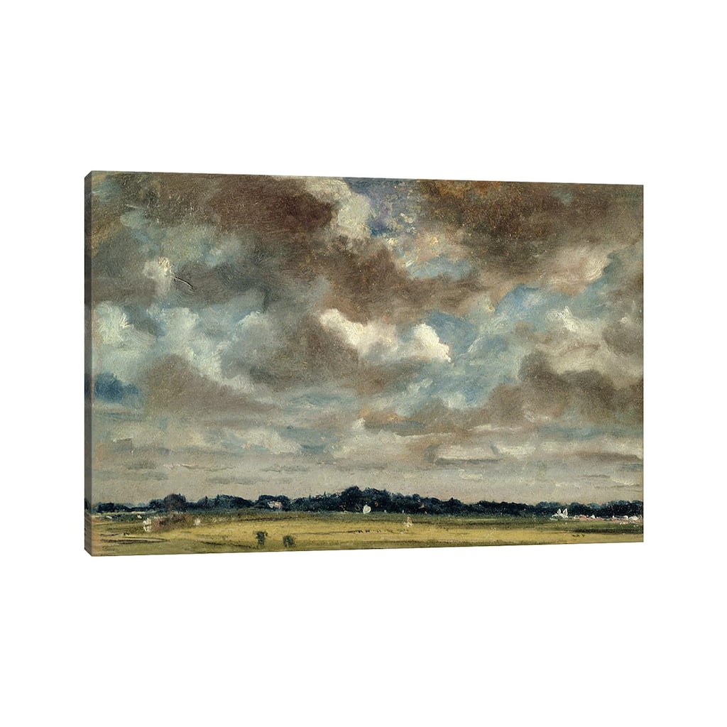 iCanvas "Extensive Landscape with Grey Clouds, c.1821 " by John Constable Canvas Print