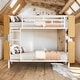 preview thumbnail 2 of 12, 2 In 1 Metal Twin Over Twin Bunk Bed with Storage Bookcase,Kids Bed Design