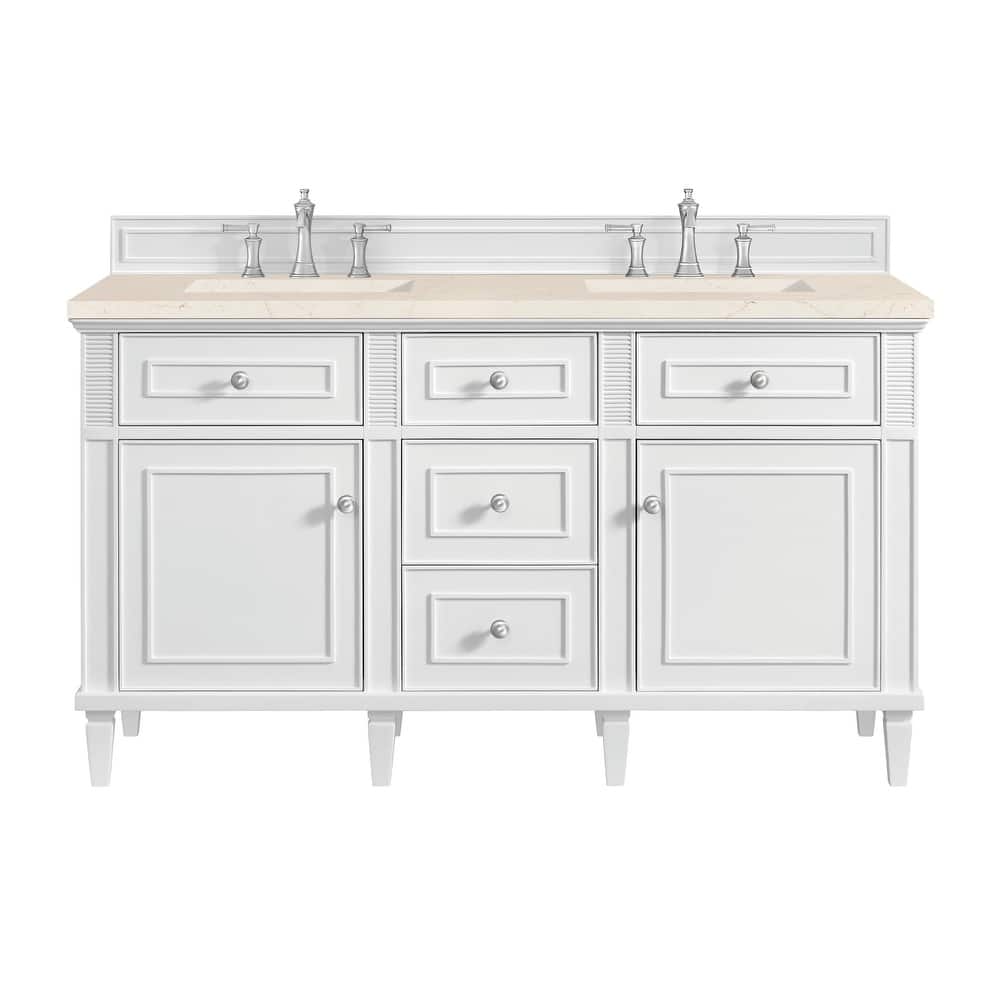 James Martin Vanities 424-V60D-3EMR Lorelai 60" Double Basin Wood