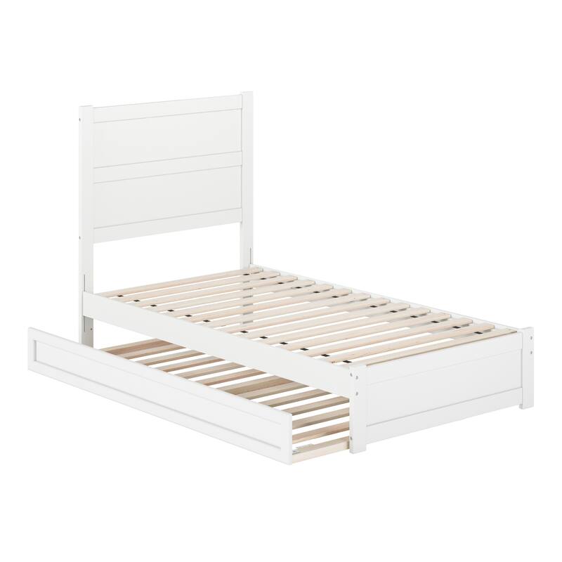 Aveline Wood Platform Bed with Matching Footboard & Trundle
