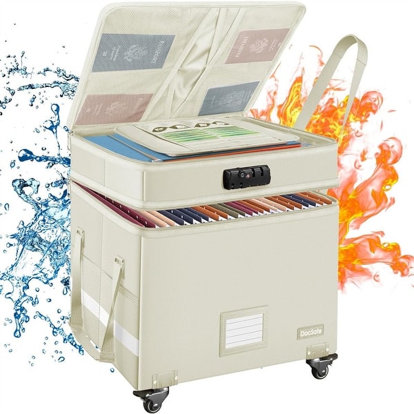 Fireproof Document Box - Beige