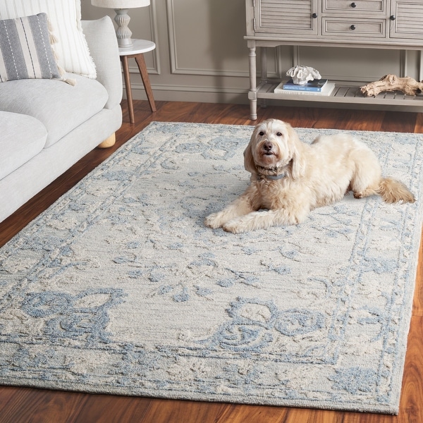 SAFAVIEH Handmade Marquee Pandelea Modern Wool Rug - On Sale - Bed
