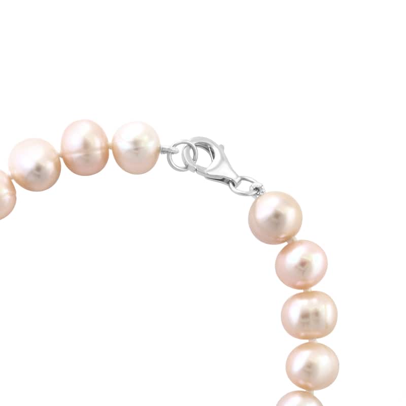 EFFY 925 Sterling Silver Peach Freshwater Pearl Bracelet