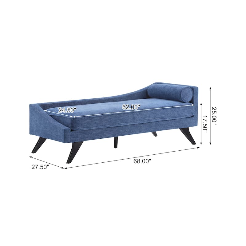 Cagle Mid-century Modern Chaise Lounge by Christopher Knight Home - 68.00" L x 27.50" W x 25.00" H