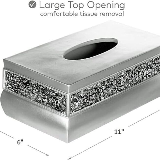 Brushed nickel kleenex box cover store