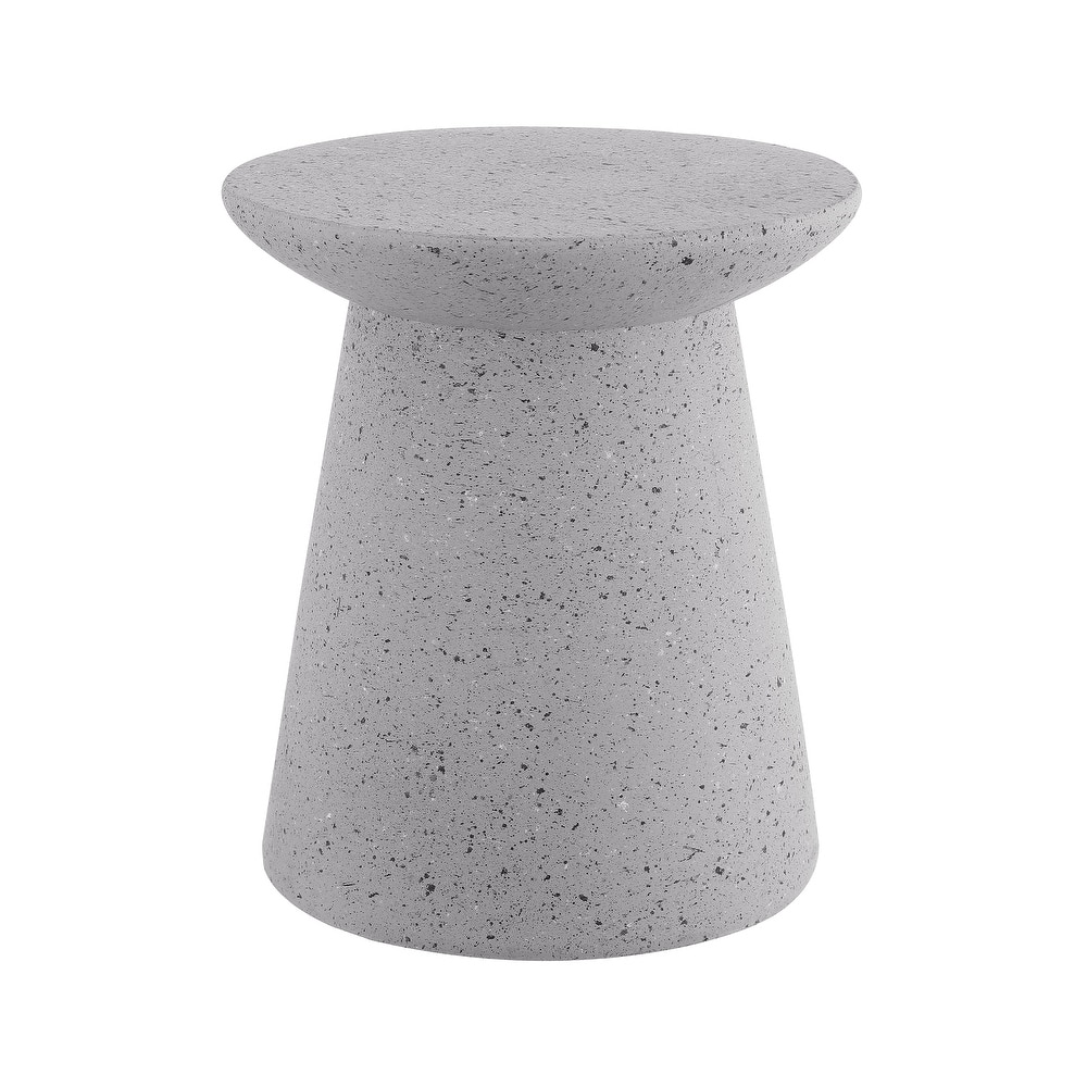 Brady 18" Minimalist Modern Drum Accent Table Pedestal, by JONATHAN Y