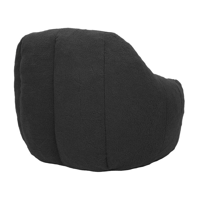 Modern Teddy Bean Bag Chair with Memory Foam Filler, Set of 1