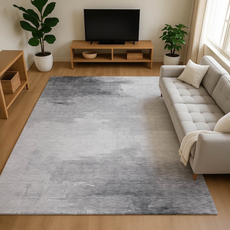 Premium Washable Super Soft Modern Chic Mayfield Rug - Gray - 8' x 10'