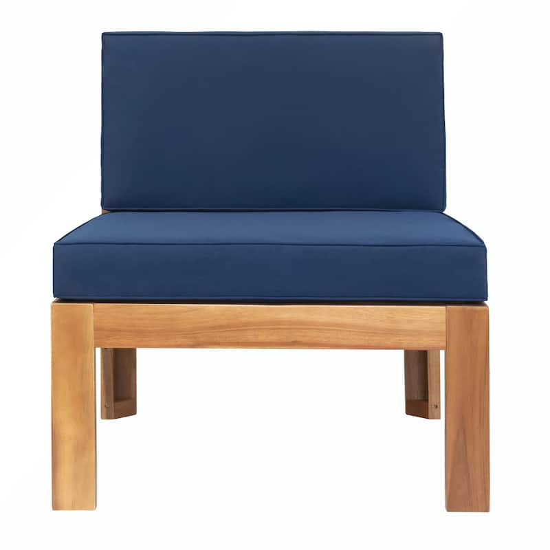 5PCS Wooden Sectional Sofa with Cushions
