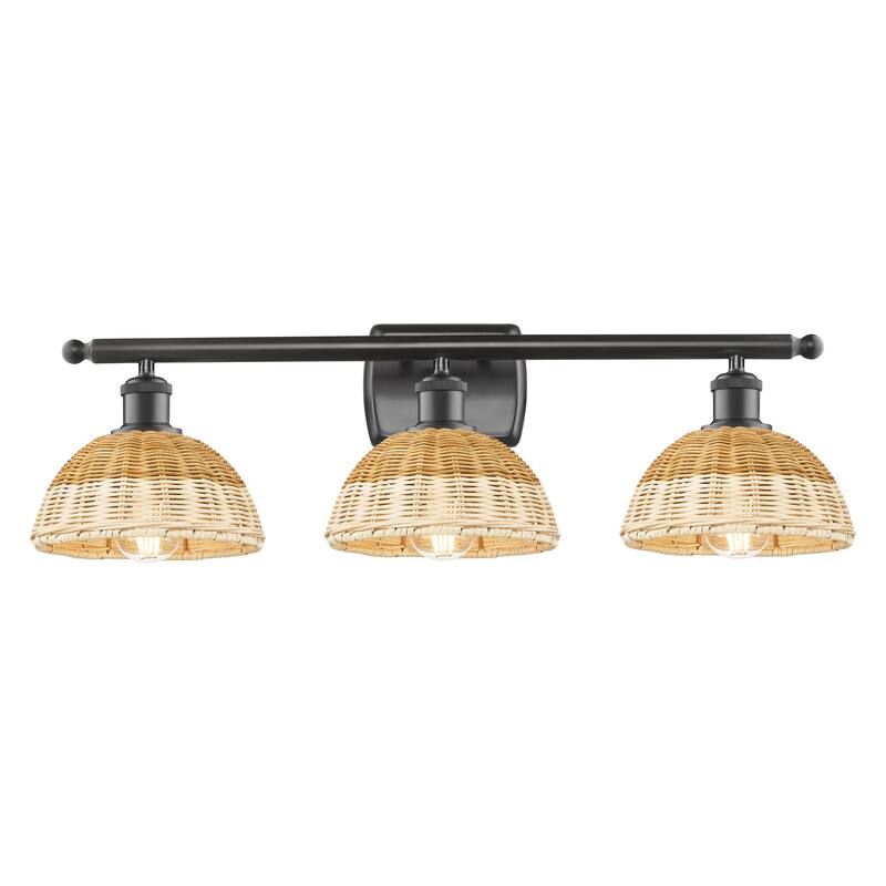 Innovations Lighting Endless Possibilities Ballston - Bristol Natural II - 3 Light 28" Bath Vanity Light - Oil Rubbed Bronze