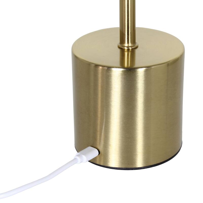LED Lighted Mushroom Disc Touch Sensor Desk Lamp - 12.75" - Gold