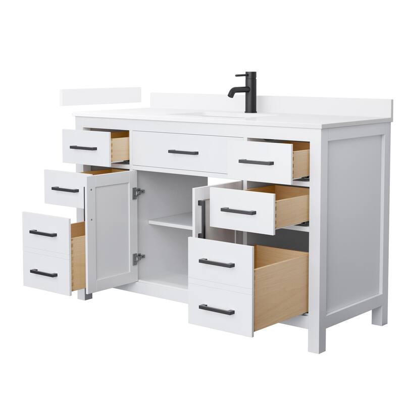 Wyndham Collection WCG2424-54S-QTZ-UNSMXX Beckett 54" Free Standing