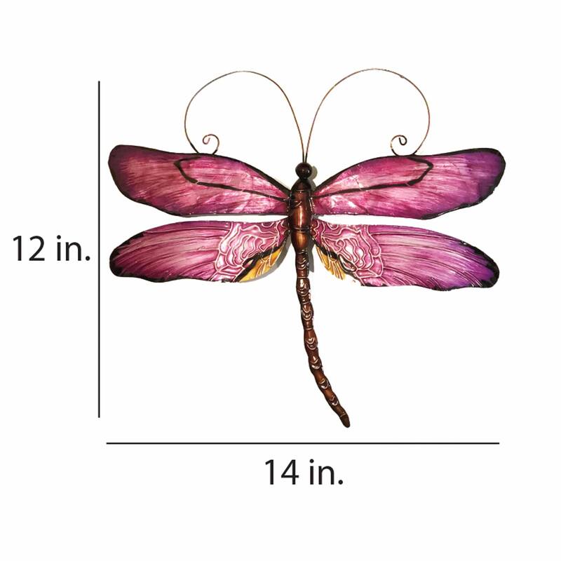 Dragonfly Wall Decor Purple