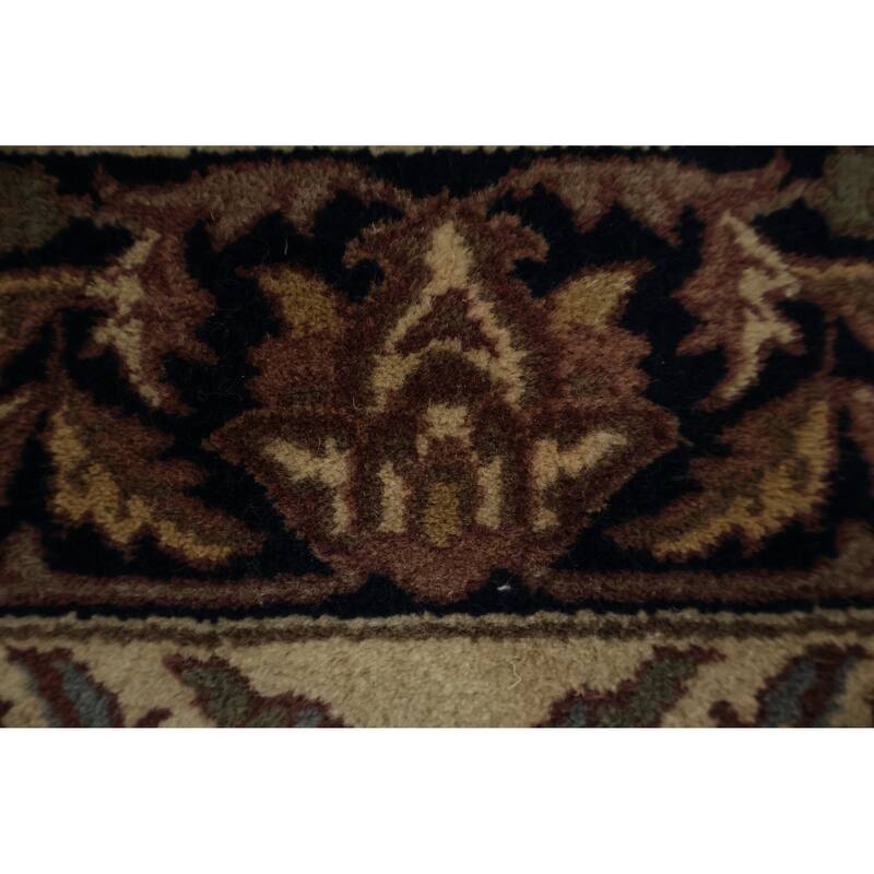 Hand Knotted Oriental 100% Wool Carpet Traditional Floral Beige & Ivories Peshawar Runner Rug - 8' 0'' X 2' 7''