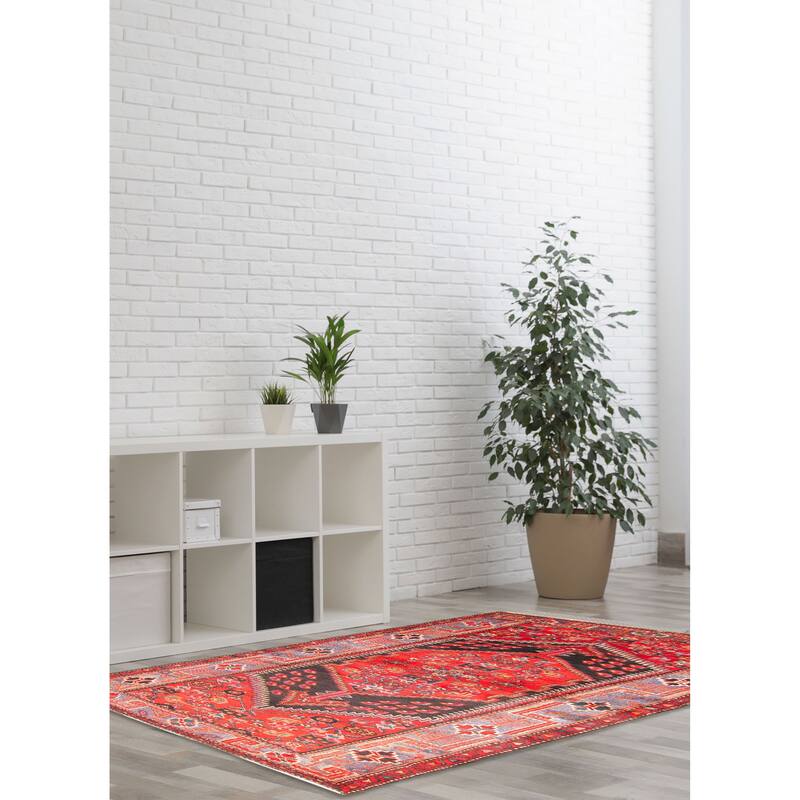 ECARPETGALLERY Hand-knotted Anadol Red Wool Rug - 4'2 x 8'0