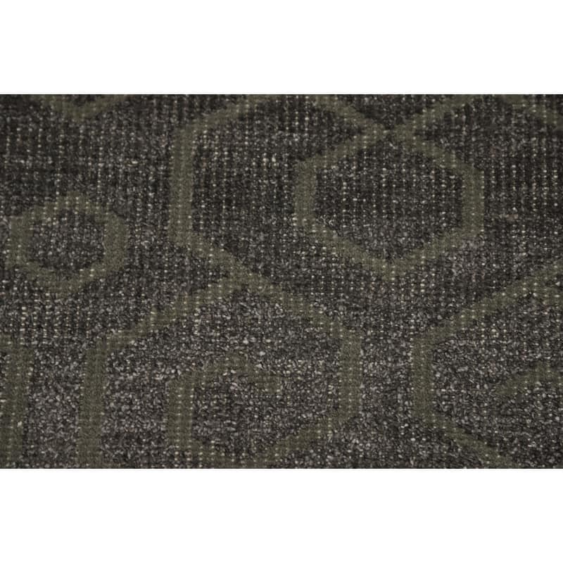 Hand-knotted Modern Wool Grey Geometric Area Rug Oriental Carpet - 8' 0'' X 5' 2''