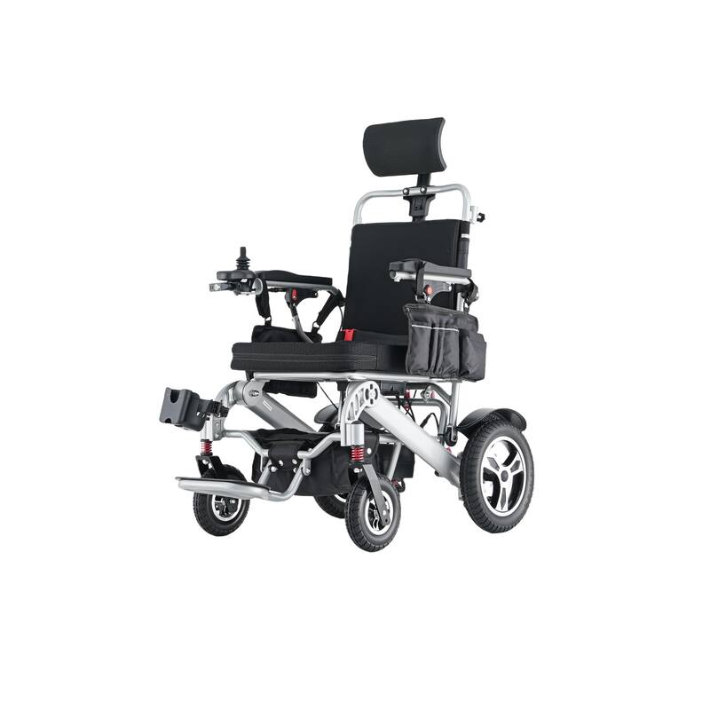 Foldable Electric Wheelchair for Adults, 300W Motor, Lightweight Aluminum Frame, Portable Power Wheelchair