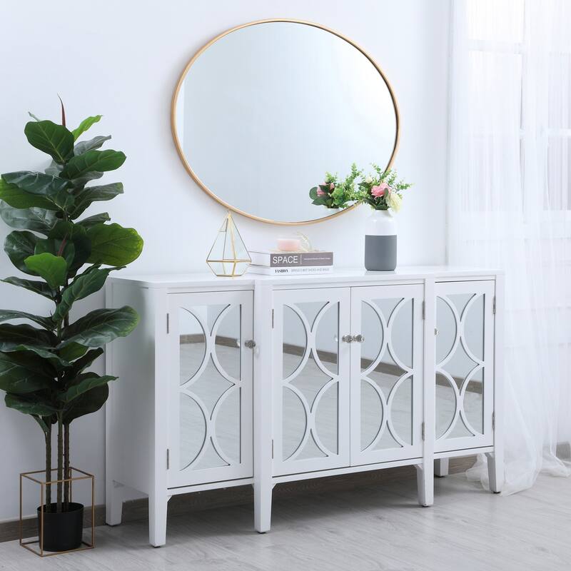 Carson Carrington Labbemala Metal Frame Oval Mirror