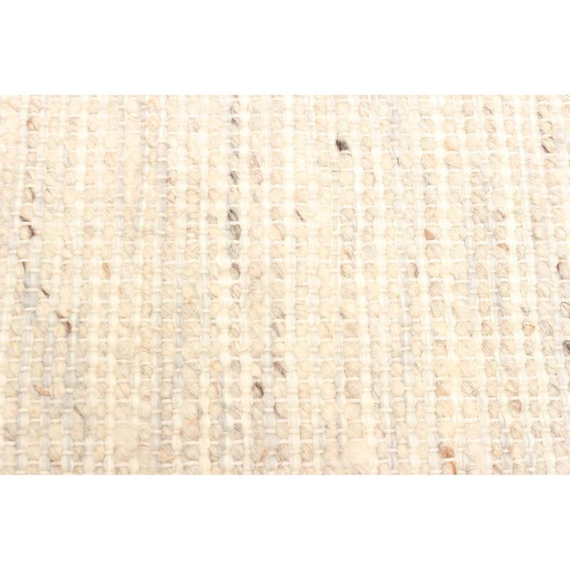 ECARPETGALLERY Braid weave Sienna Tan Wool Rug - 5'0 x 8'7