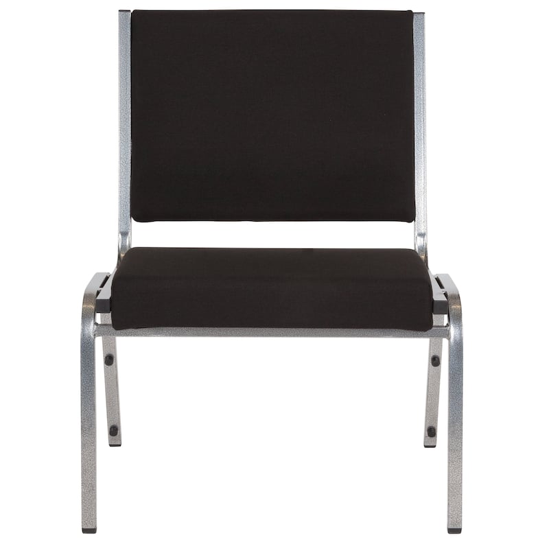4 Pack HERCULES Series 950 lb. Rated Black Fabric Bariatric Medical Reception Chair