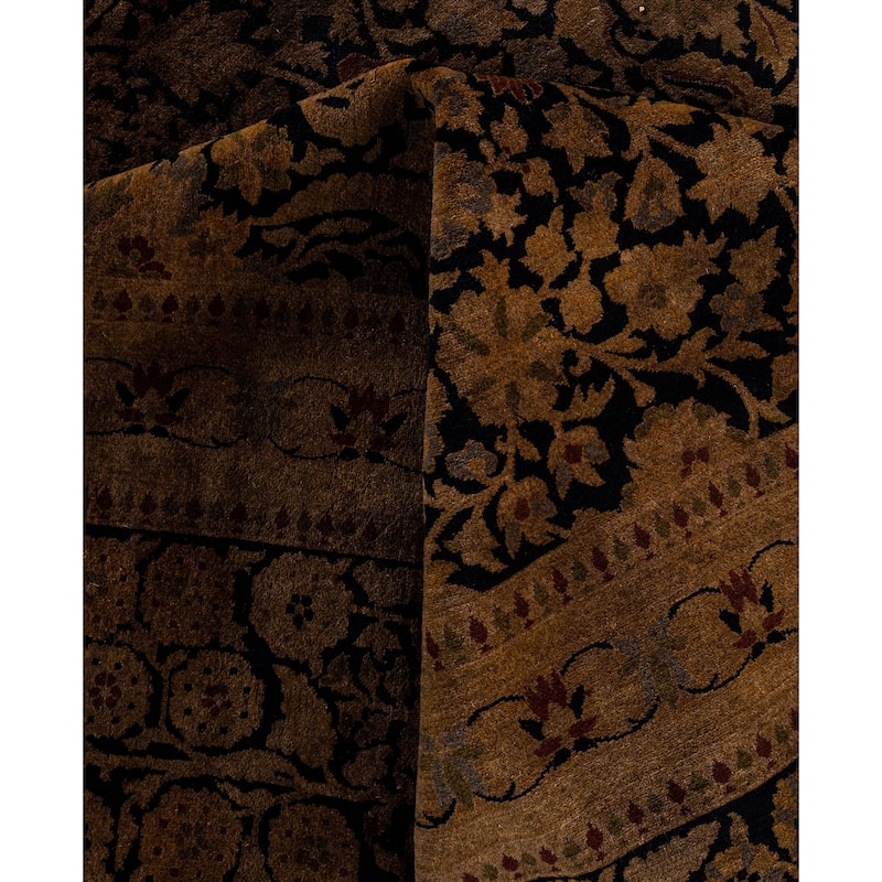 Overdyed One-of-a-Kind Hand-Knotted Area Rug - Gold - 12' 2" x 15' 9"
