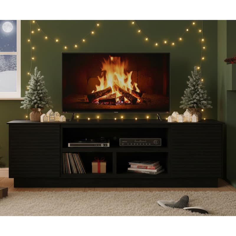 Bridgevine Home Stardust 89 inch TV Stand for TVs up to 100 inches, No Assembly Required