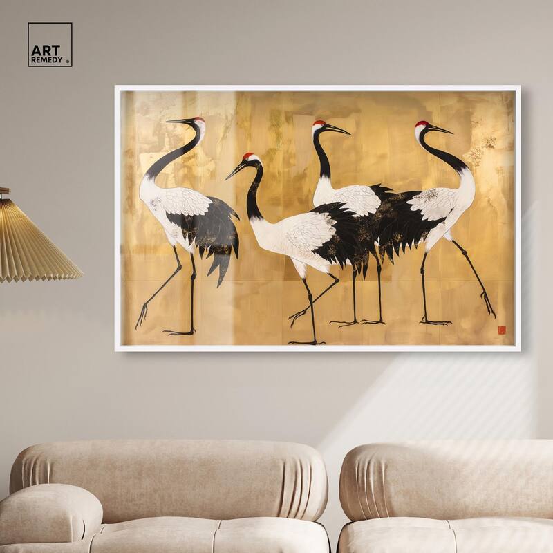 Birds of Gold Shadowbox by Art Remedy