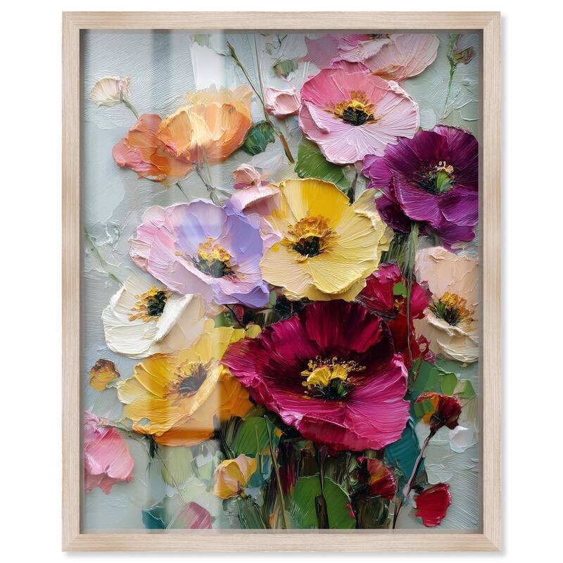 Floral Texture I Shadowbox by Art Remedy - Natural - 16" x 20"