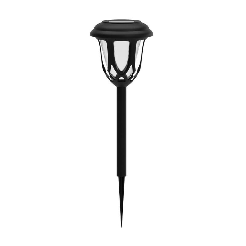 All - Weather Tulip Design Solar Powered LED Garden & Pathway Lights - Set of 8