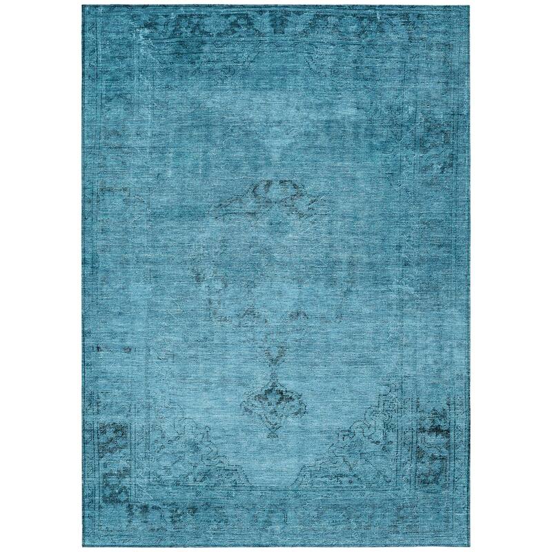 HomeRoots Oriental Traditional Rectangle Outdoor Rug