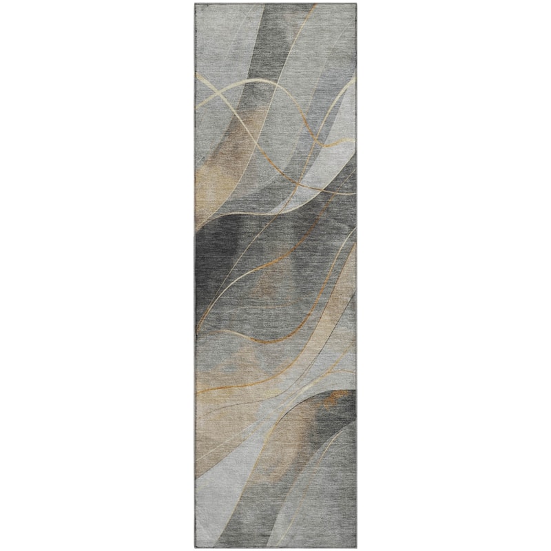 Premium Washable Super Soft Modern Waves Mayfield Rug