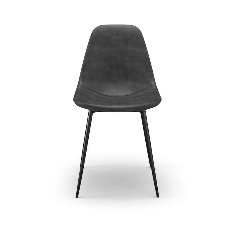 Maxine Vegan Leather Side Chairs (Set of 2)