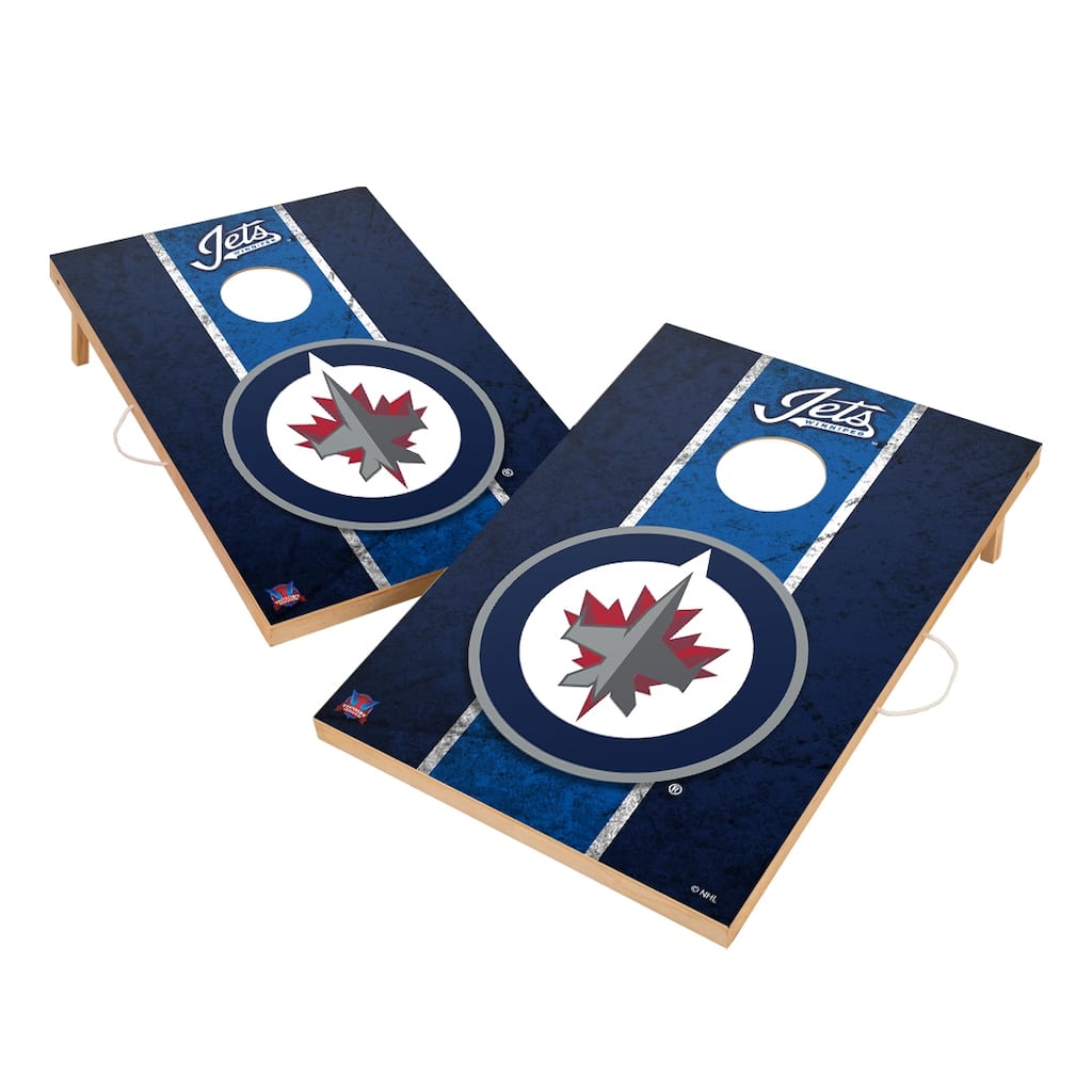 Vintage Winnipeg Jets NHL Regulation 2x4 Cornhole Set