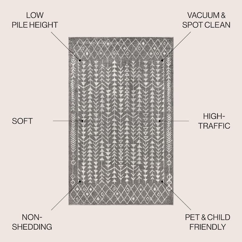 JONATHAN Y Asilah Moroccan Geometric Area Rug