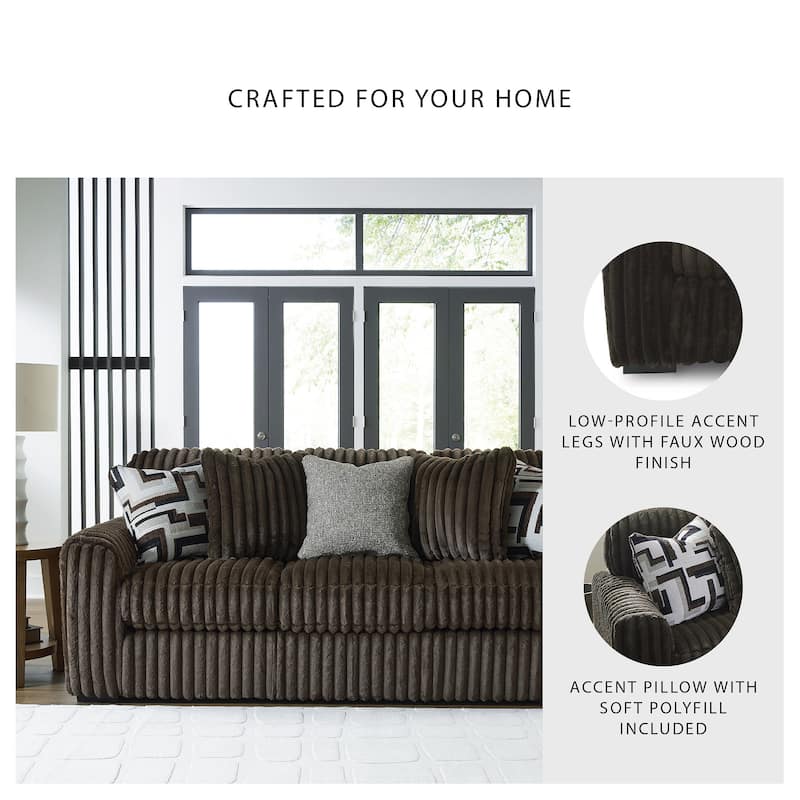 Signature Design by Ashley Midnight-Madness Sofa - 98"W x 41"D x 40"H