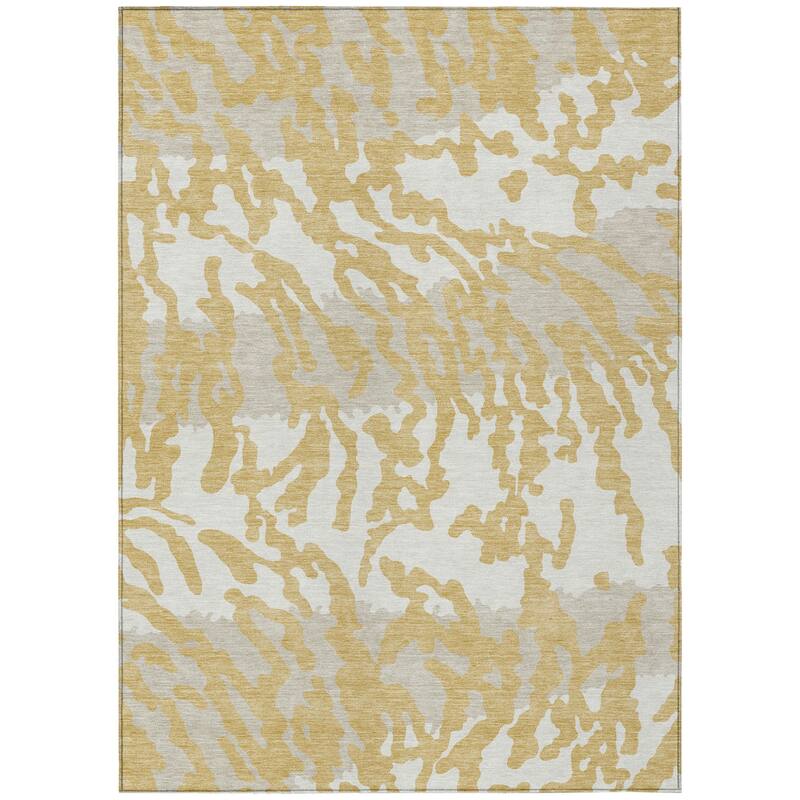 HomeRoots Animal Print Transitional Rectangle Outdoor Rug