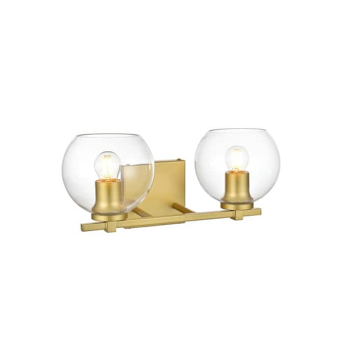 Elegant Lighting LD7311W15 Juelz 2 Light 7" Tall Bathroom Sconce