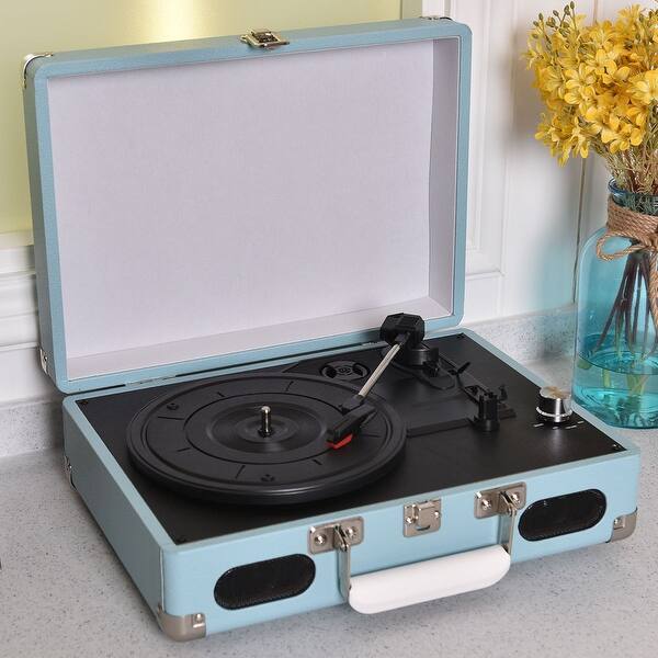 Shop Costway Vintage Vinyl Record Player 3 Speed Turntable