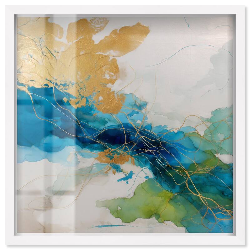 Alconia II Shadowbox by Art Remedy - White - 12" x 12"