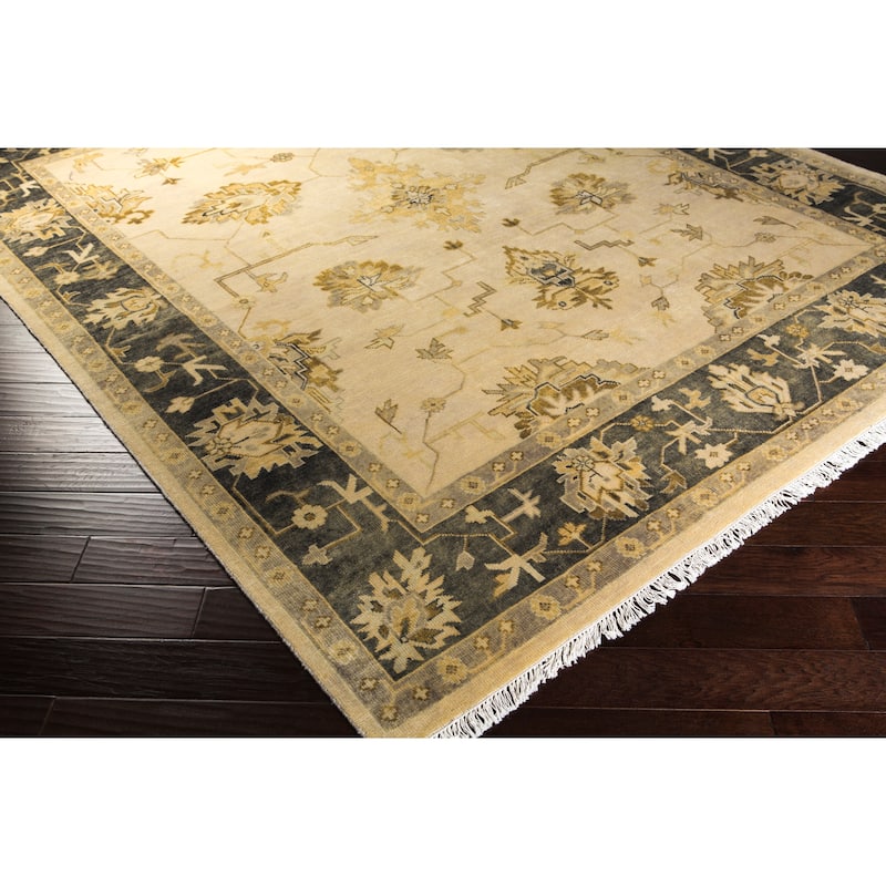 Hand-Knotted Chirstie Floral New Zealand Wool Area Rug - 9' x 13' - 9' x 13'