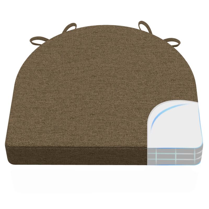 AAAAAcessories 17 in. X 16 in.Indoor Strap Non-slip Chair Cushion for Multi-scenario Setups (2 Pack) - N/A