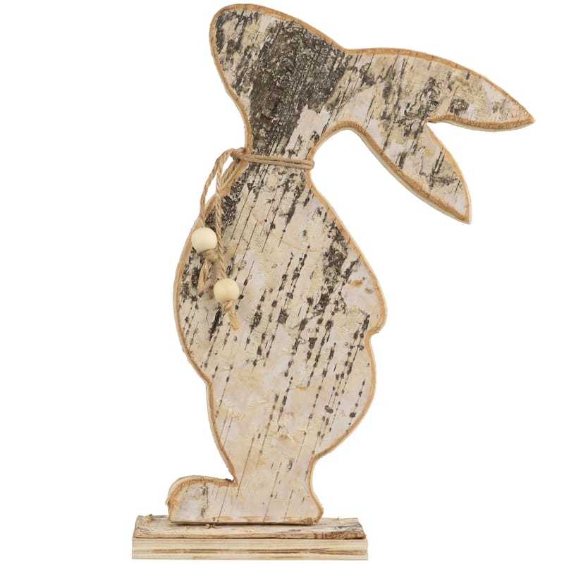 Rustic Rabbit Silhouette Tabletop Easter Decoration - 12"