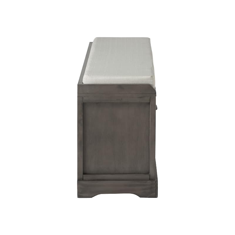 homes collection wood storage bench