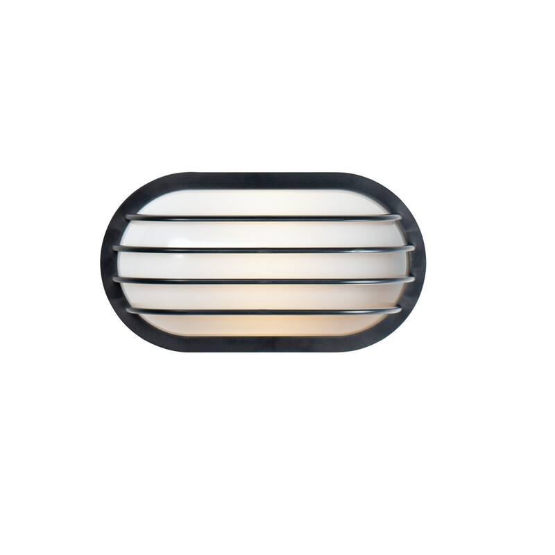 Maxim Bulwark 6" Tall Outdoor Wall Sconce - Black