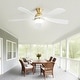 preview thumbnail 14 of 67, 52"/66" Inch Ceiling Fan with Light,APP and Remote Control, Low Profile,Smart Optional